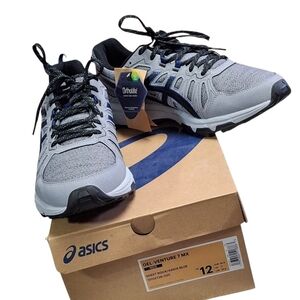 Asics Gel-Venture 7 MX  Sheet Rock/Asics Blue Trail Running Shoes  Men Size 12